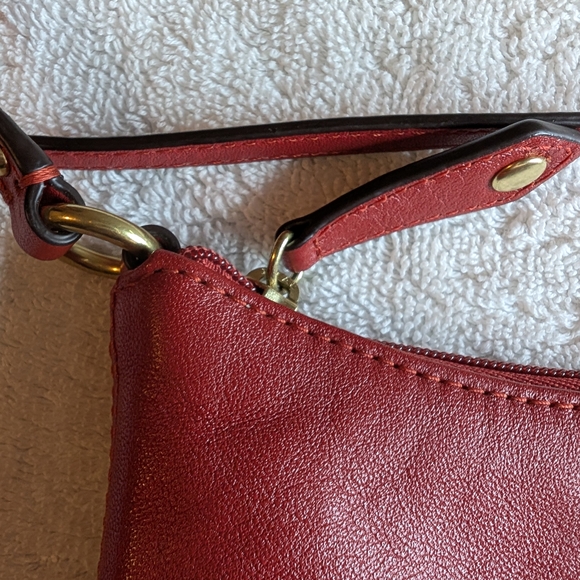 Coach Ashley Swing pack Cherry Red Leather Shoulder Bag - NWOT - Picture 4 of 8